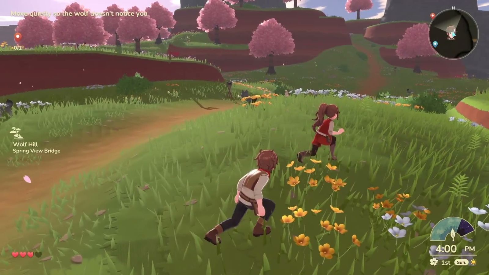 Official trailer frame: a field of yellow flowers in full bloom