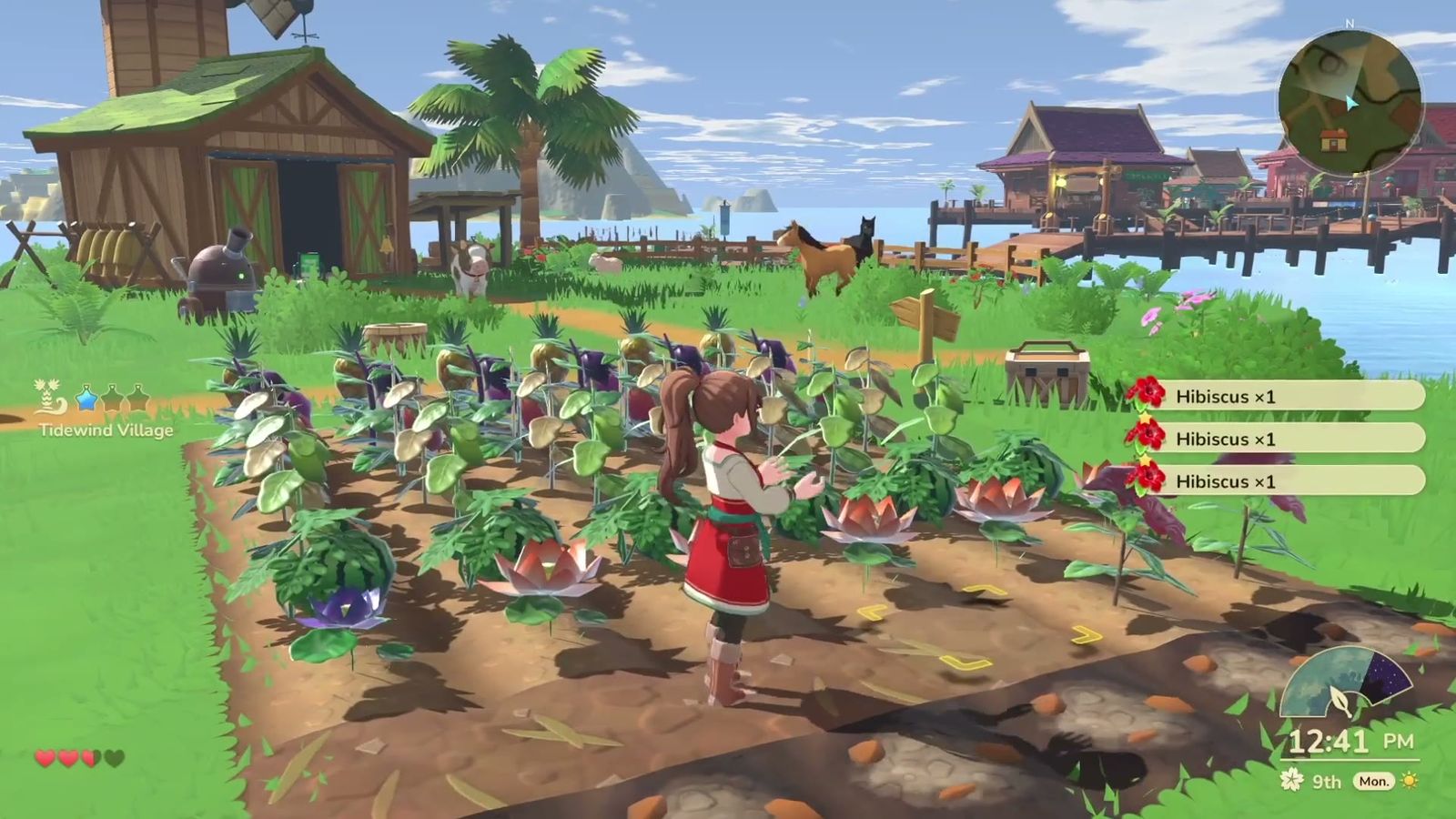 Official trailer frame: a field of crops ready for harvest